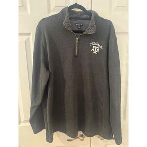 Champion Elite Texas A&M FootballAggies Quarter Zip Sweater GrayXL Soft Sherpa.